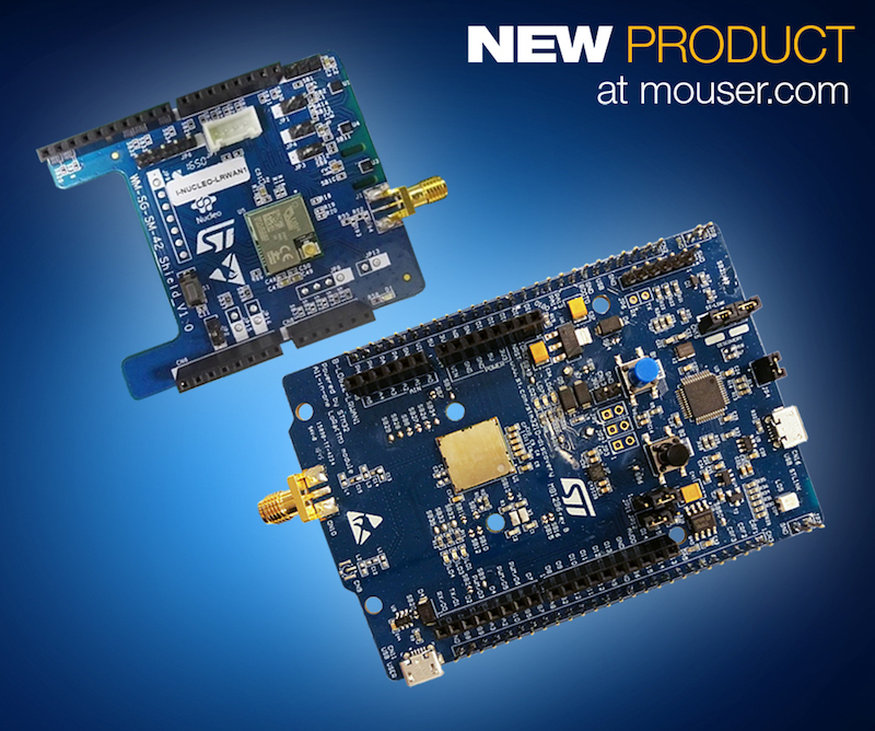 STMicro's STM32 LoRaWAN discovery board now at Mouser